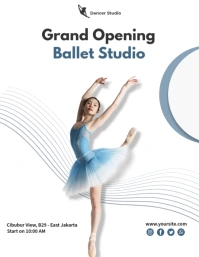 Ballet Studio Template Flyer (US Letter)
