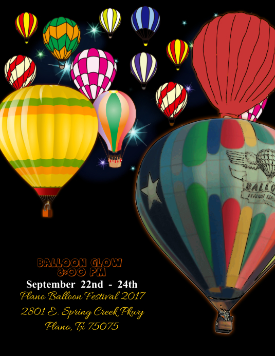 Balloon Festival Flyer Template PosterMyWall