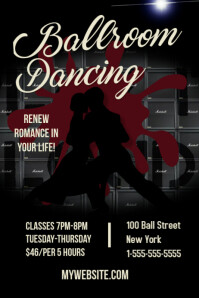 customizable design templates for ballroom postermywall ballroom dancing flyers templates