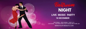 Ballroom Dancing TumbIr Banner template