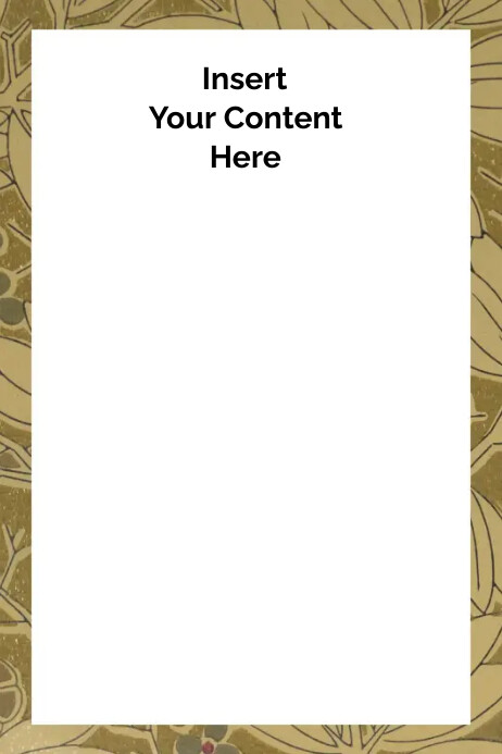 Copy of Bamboo Pattern Paper Page Border | PosterMyWall