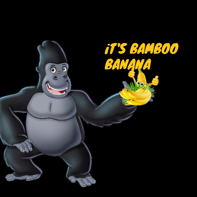 Banana, Banana pudding Cartoon, Cartoon expre Instagram Post template