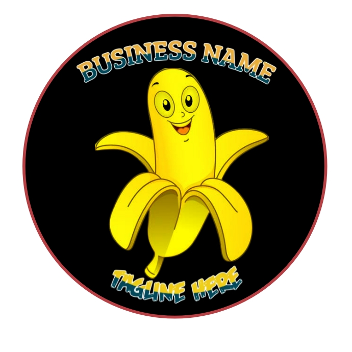 banana logo Template PosterMyWall