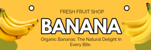 Banana Sale at Organic Farm Store Template Email Header