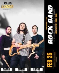 band concert ads Instagram Portrait template
