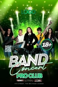 Band Concert Night Poster template
