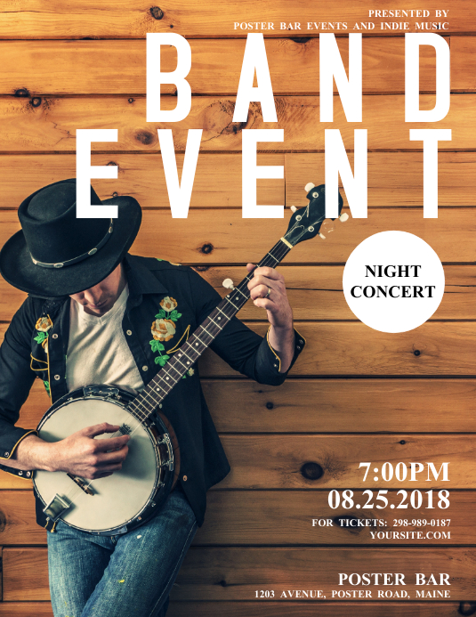 Band Event Flyer Template PosterMyWall