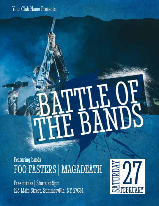 Band Flyer Template PosterMyWall