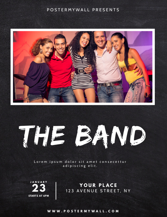 band Flyer Design Template PosterMyWall