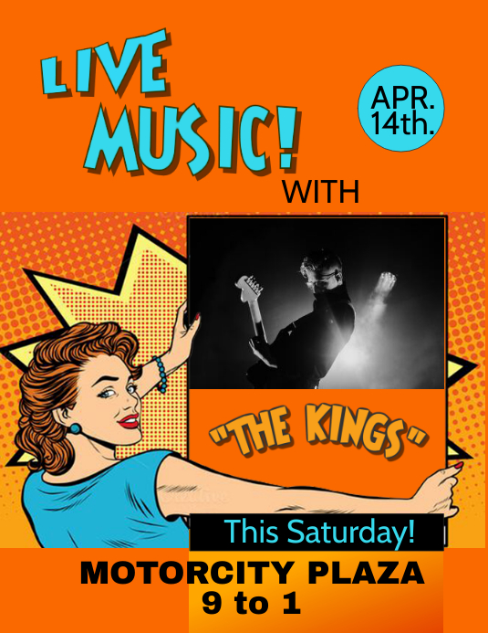 band Flyer Template PosterMyWall