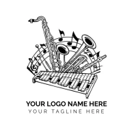 band logo template