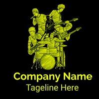 band music  logo template