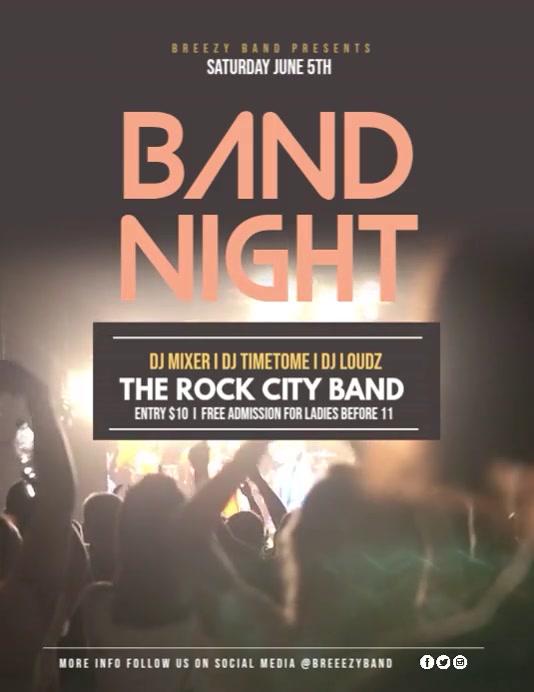 Band night Template | PosterMyWall