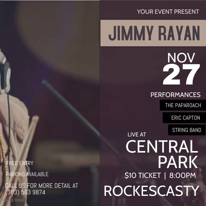 Band Performance Promo Video Template PosterMyWall