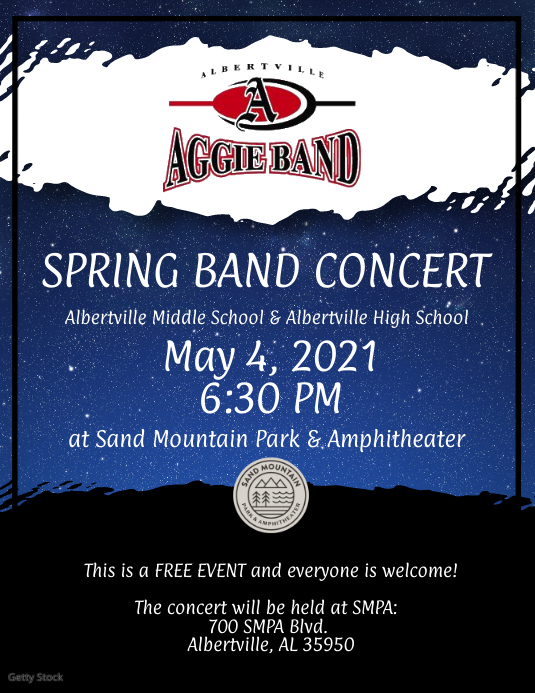 Band - Spring Concert 2 Template | PosterMyWall