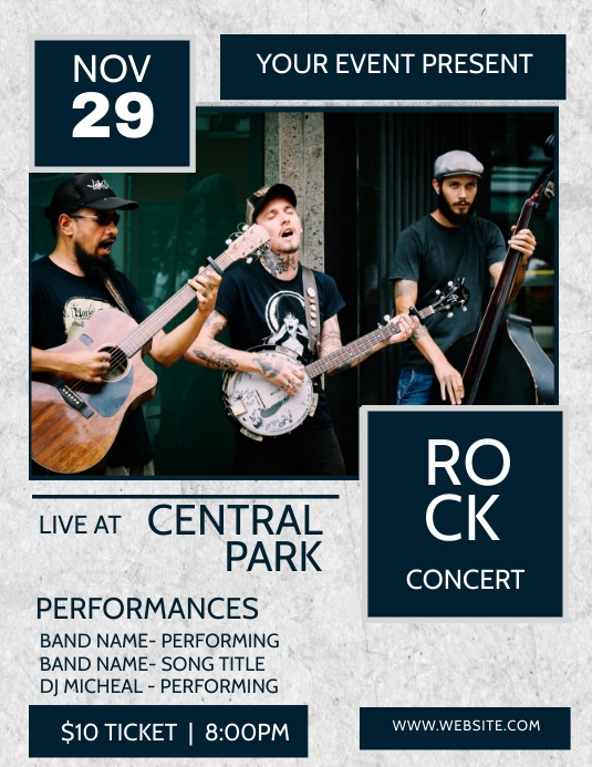 BAND TEMPLATE | PosterMyWall
