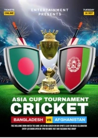 Bangladesh vs Afghanistan A6 template