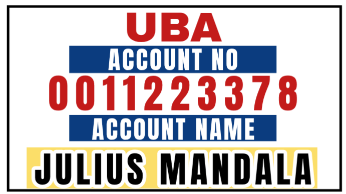 Bank Account Information Template | PosterMyWall