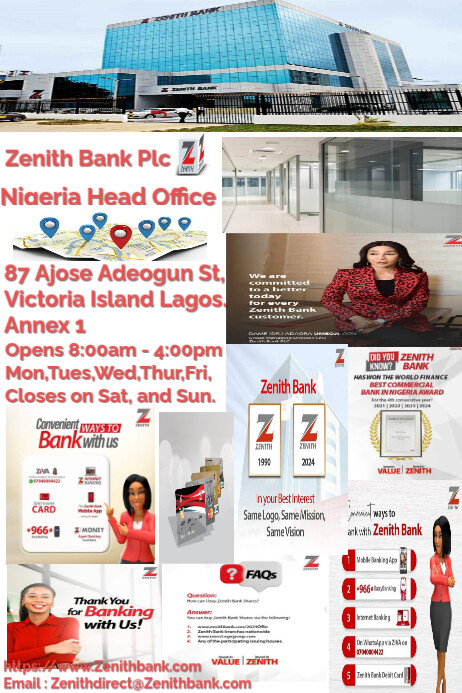 Bank Address Collection Bank address flyer Template | PosterMyWall