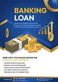 Banking Loan Service A4 template