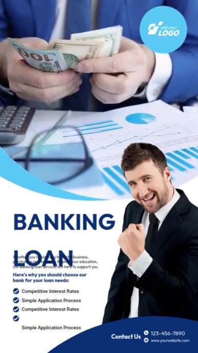 Banking Loan Services Ad Template | PosterMyWall