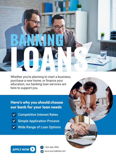 Banking Loan Services Flyer Template PosterMyWall Banking Loan Services Flyer Template PosterMyWall