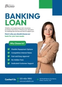 Banking Loan Services Flyer Template A4