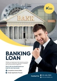 Banking Loan Services Flyer Template A4