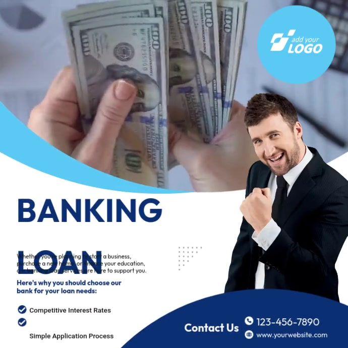 Banking Loan Services Instagram Post Template | PosterMyWall