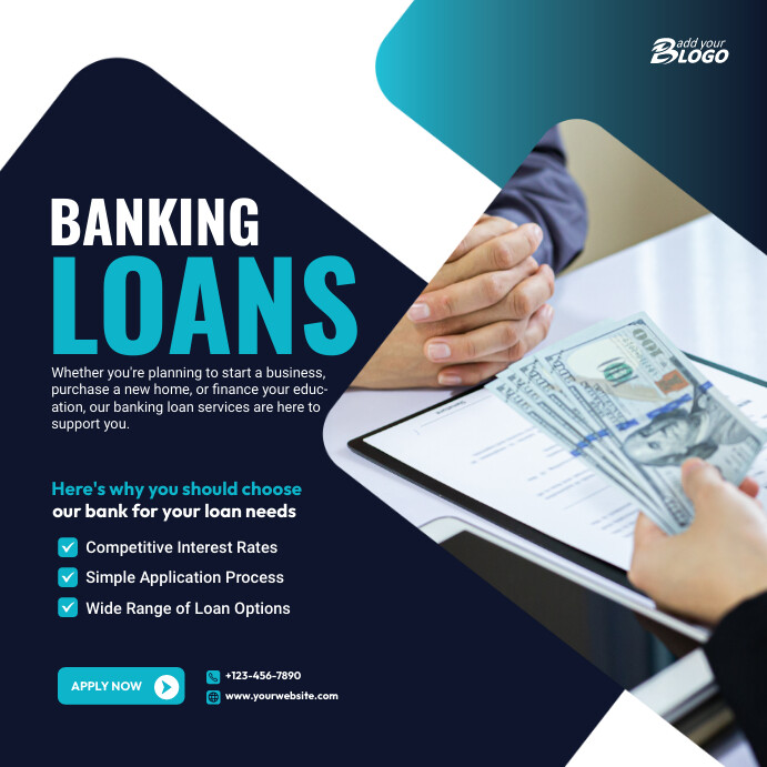 Banking Loan Services Instagram Post Template | PosterMyWall