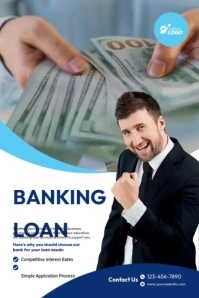 Banking Loan Services Poster Template