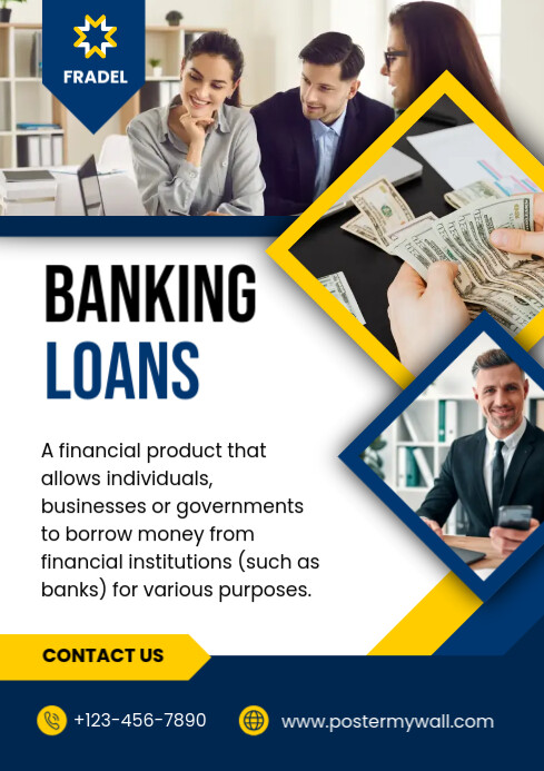 Lending Sample Design banking loan template | PosterMyWall