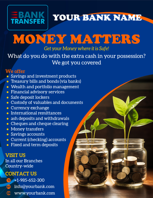 Banking Services Promotion Template | PosterMyWall