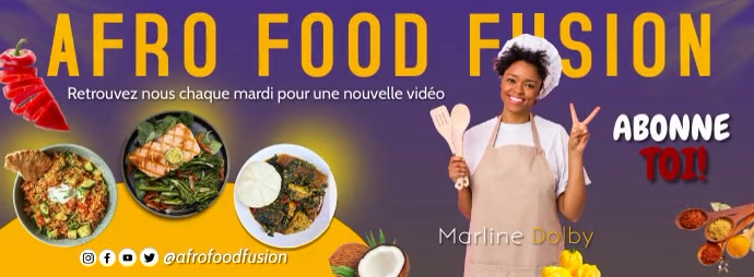 Bannière Facebook cuisine template