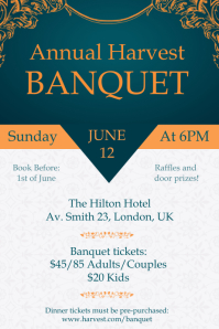 Banquet Invitations Free Downloads Postermywall