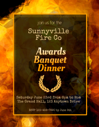 banquet awards dinner flyer template