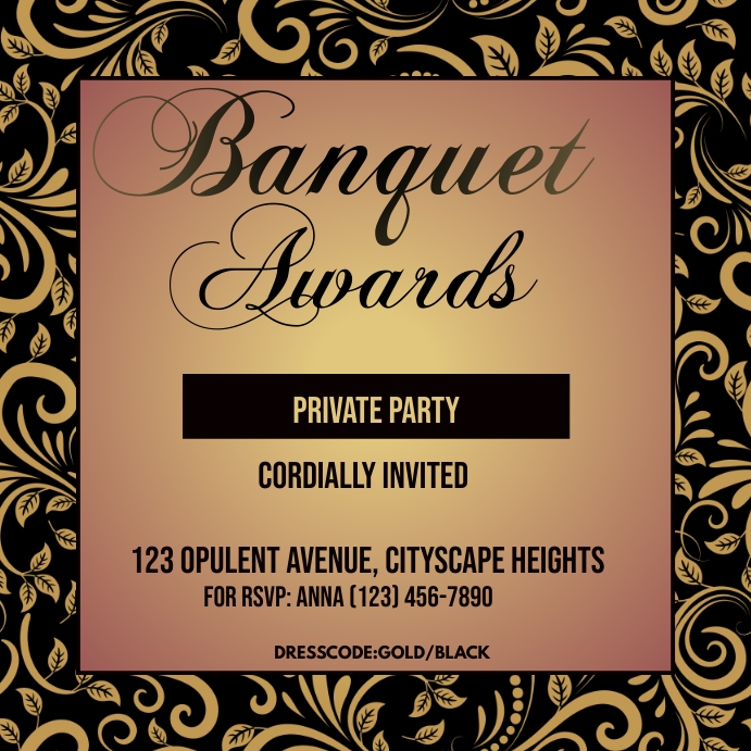 Banquet Instagram Post template