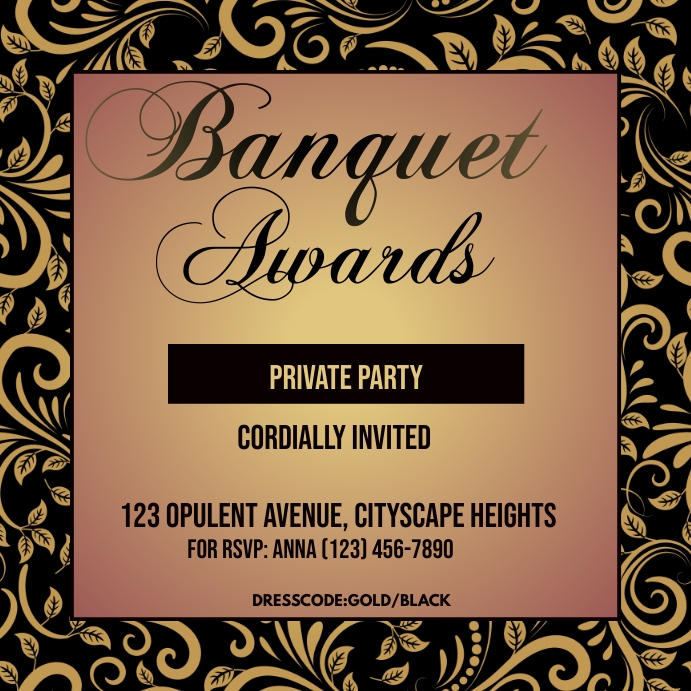 Banquet Message Instagram template