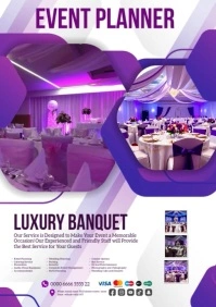 Banquet promotion flyer A4 template