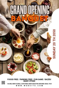 Banquet Template Графика Pinterest