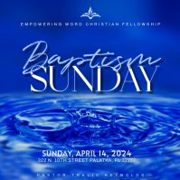 Baptism Day Kwadrat (1:1) template