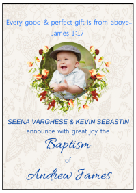 Baptism Template PosterMyWall