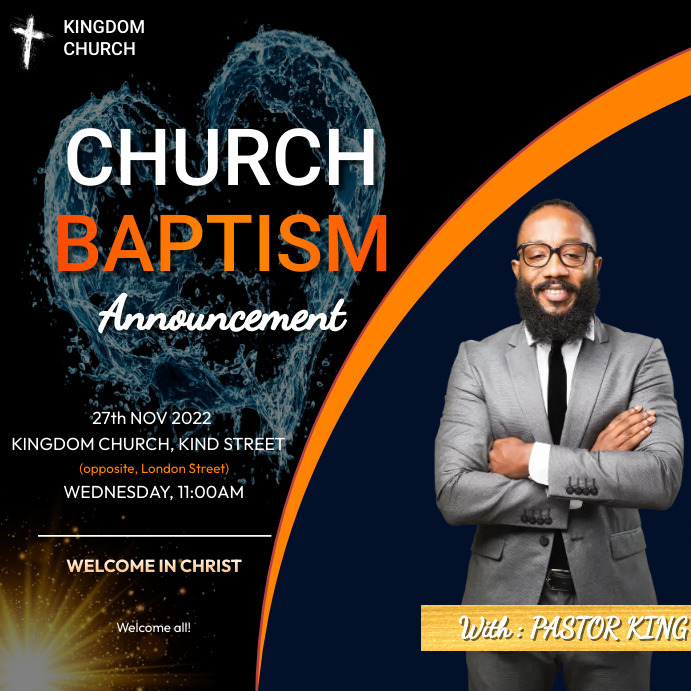 Baptism Template | PosterMyWall