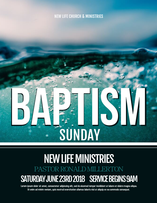 Baptism Template PosterMyWall