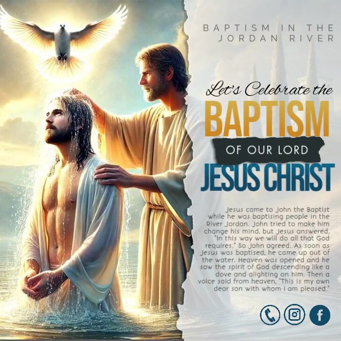 Copy of Baptism of Jesus Christ | PosterMyWall