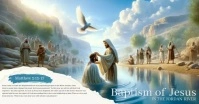 Baptism of Jesus Christ auf Facebook geteiltes Bild template