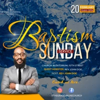 baptism service Square (1:1) template