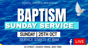 Baptism service Prezentacja (16:9) template