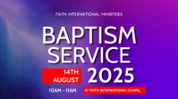 Baptism service Presentation (16:9) template