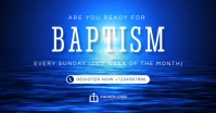 Baptism Sunday Announcement ภาพที่แชร์บน Facebook template